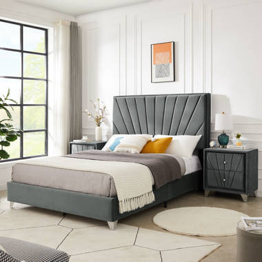 Glynn upholstered outlet platform bed